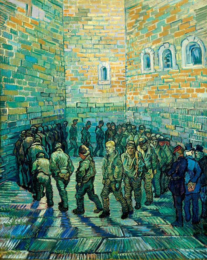  文森特·威廉·梵高  Vincent Willen Van Gogh —— 囚犯们的锻炼